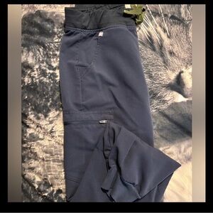 Navy Blue figs scrub pants